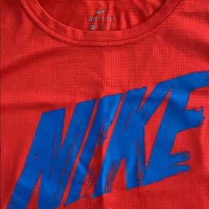 NIKE Boys Dri-Fit Short-Sleeved Shirt L Large , Used